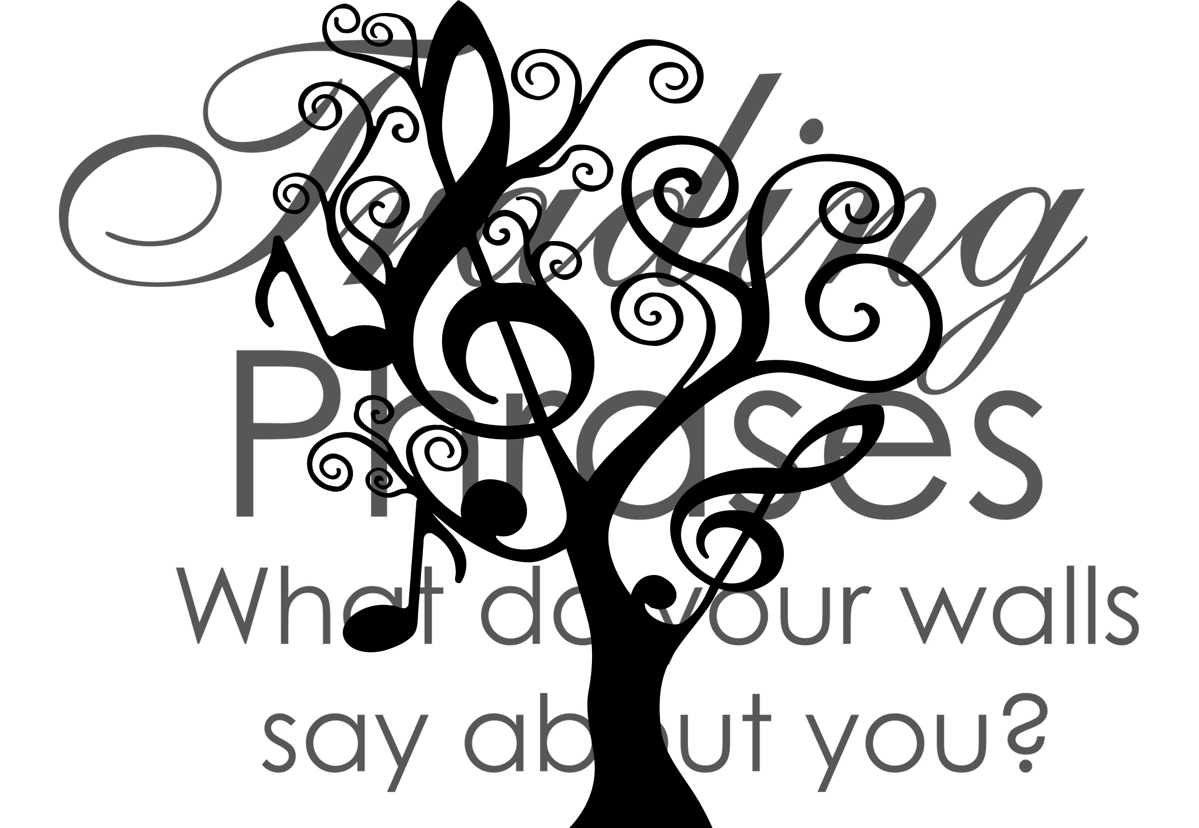 Music Tree Beautiful Wall Decals